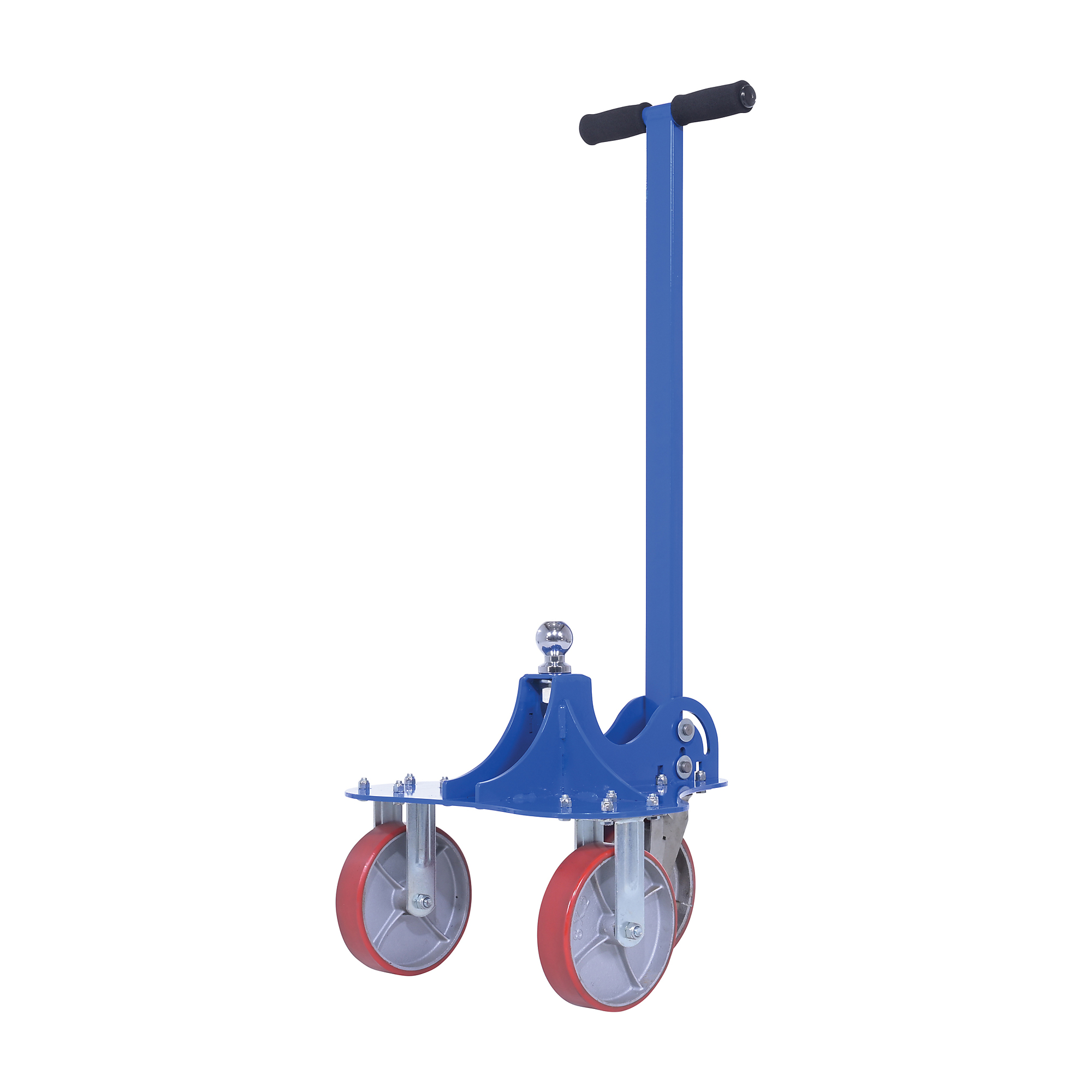 Vestil Steel Hitch Mover — 3 Wheels, 2-5/16in. Ball Diameter, 2000-Lb. Capacity, Blue, Model# HM-3W2K-B2516